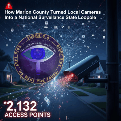 2,132 Agencies Now Tracking You: How Marion County Turned Local Cameras Into a National Surveillance State Loophole (Police State)