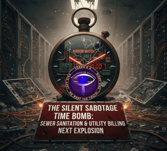 The Silent Sabotage Time Bomb: Marion Watch Predicts Sewer Sanitation & Utility Billing STILL Following the Trail of Broken IT & Financial Controls