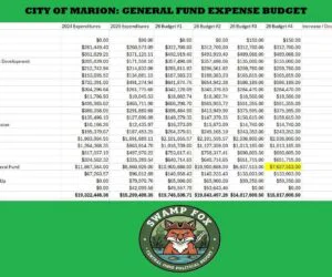 SWAMP FOX CALLED OUT DURING MARION CITY COUNCIL MEETING — CITY LEADERS SAY 10% CUTS WERE SUPPOSED TO BE TO THE OUTRAGEOUSLY BLOATED FIRST VERSION OF THE 2026 BUDGET–NOT TO 2025’S ACTUAL EXPENSES