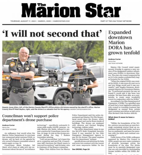 MARION’S MILITARY GRADE DRONE TECHNOLOGY