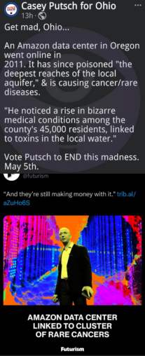 Ohio Governor Primary Candidate Casey Putsch Declares IT’S A LIE! Sounds Alarm on Dangers of Data Centers & The Silent Plague Poisoning Aquifers and Causing a Cancer Cluster Crisis